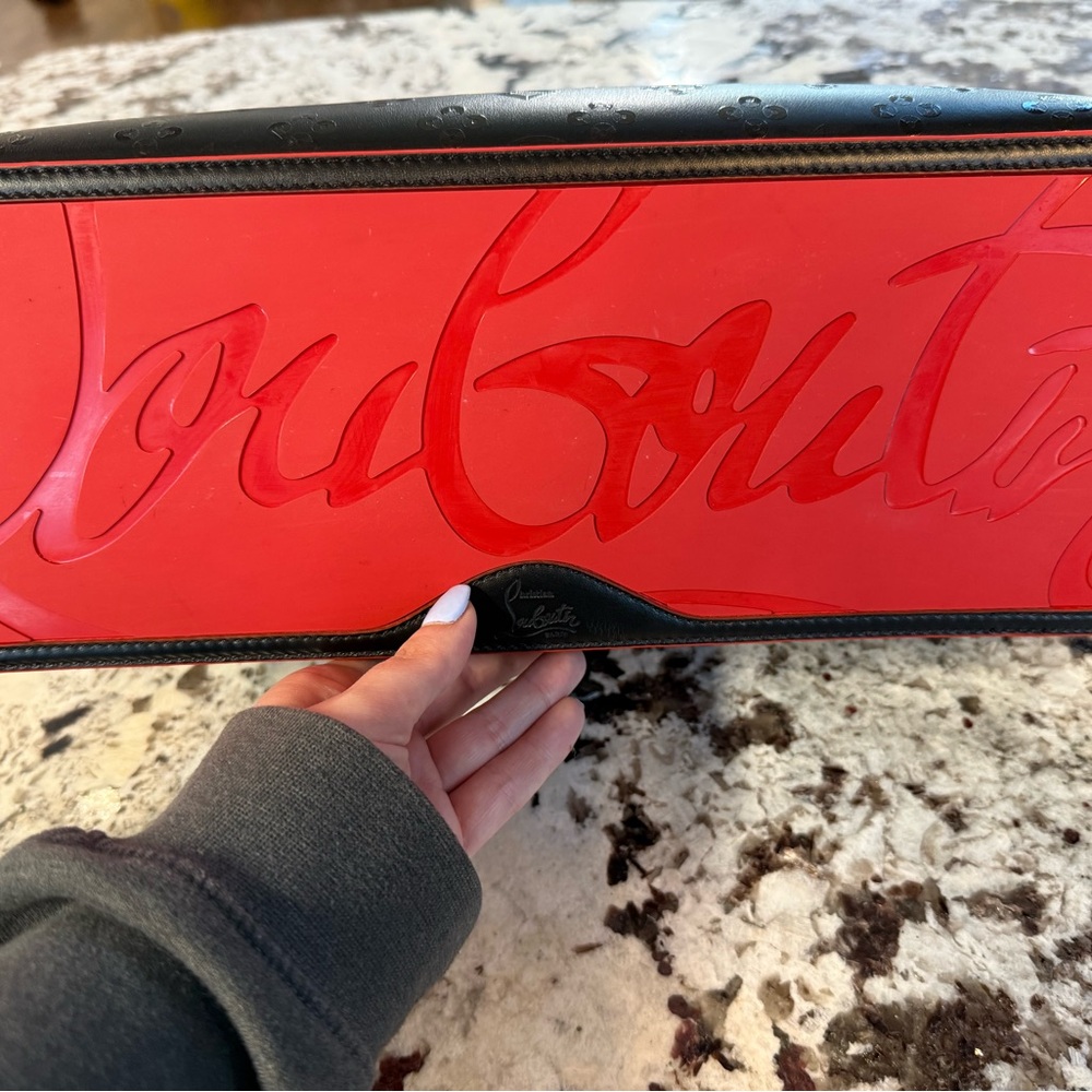Christian Louboutin Large Cabata Loubinthesky Red and Black Tote Bag LIKE NEW! - Picture 7 of 14